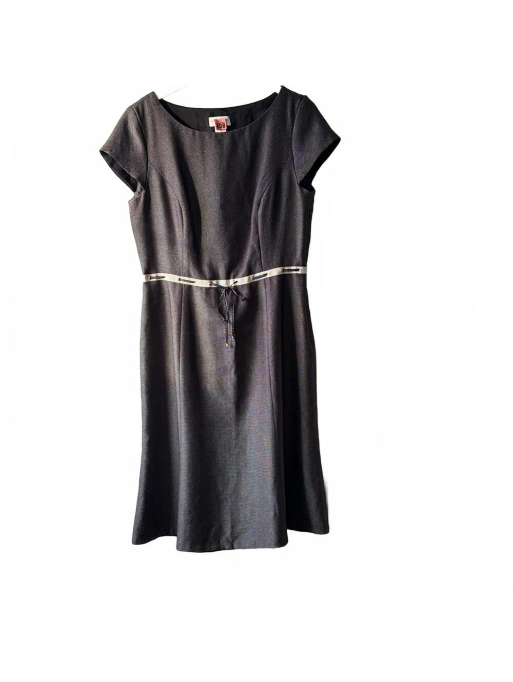 Liz Claiborne Navy Dress with Belt – Classic Workwear Staple